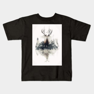 Deer Nature Reflection Kids T-Shirt